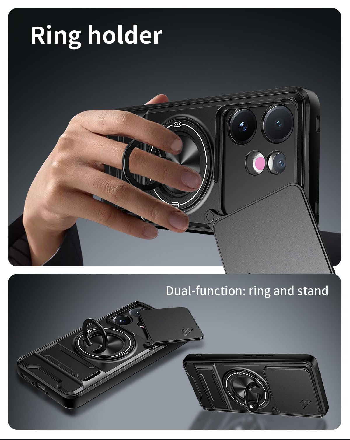 Amazon.com: Case for Vivo S30 Pro Mini 5G,Military [Built-in